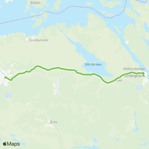 Sörmlandstrafiken Kyrkogatan—Strängnäs Resecentrum map
