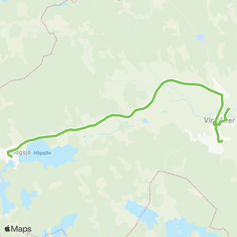 Sörmlandstrafiken Högsjö Bruk—Vingåker Station map