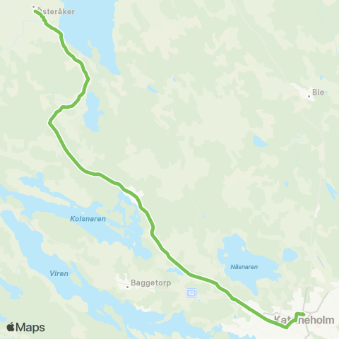 Sörmlandstrafiken Vingåker Station—Katrineholm Resecentrum map