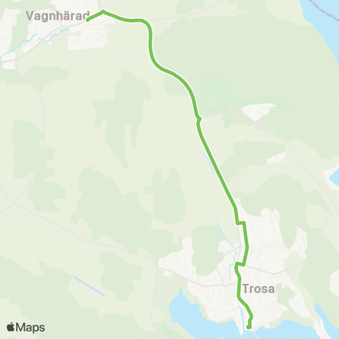 Sörmlandstrafiken Vagnhärad Station—Trosa Hamn map