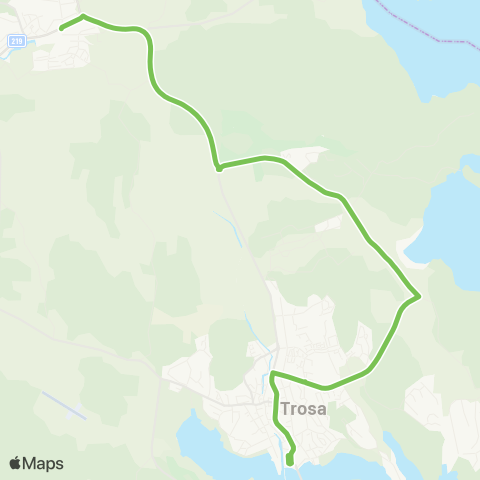 Sörmlandstrafiken Trosa Hamn—Vagnhärad Station map