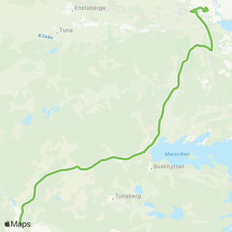Sörmlandstrafiken Nävekvarn—Nyköping Bussterminal map