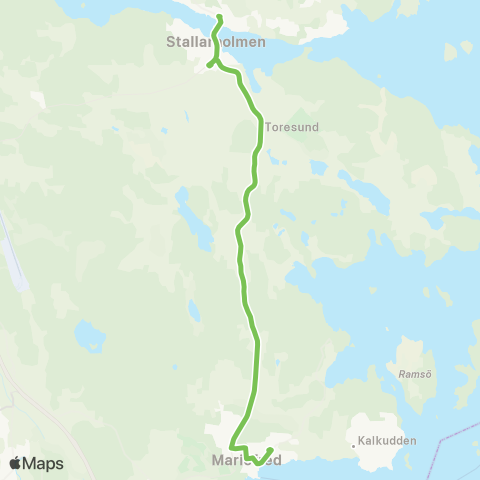 Sörmlandstrafiken Mariefred Bstn—Stallarholmens Busstation map