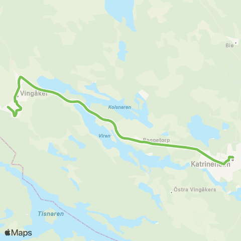 Sörmlandstrafiken Vingåker Station—Katrineholm Resecentrum map