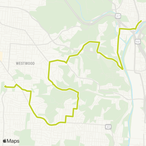 Metro SORTA Western Hills map