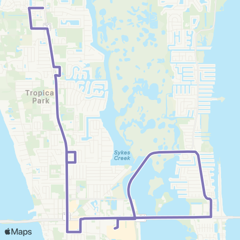 Space Coast Area Transit Merritt Island map