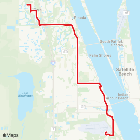 Space Coast Area Transit Melbourne / Viera map