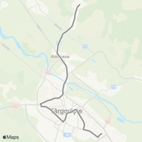 SPMT Micro XI - Centru - Spitalul Judetean - Piata 2 Brazi - Manastirea Viforata map