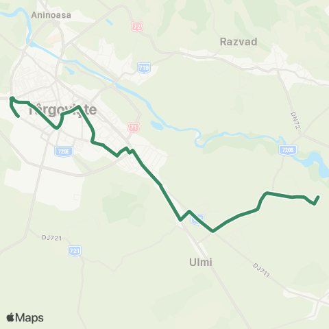 SPMT Dimoiu - Biserica Ulmi - Centru - Spital - Autogara SPMT map
