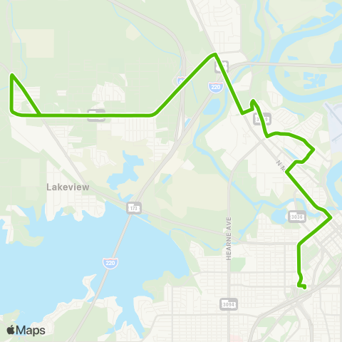 Sportran Dr. Martin Luther King Jr map