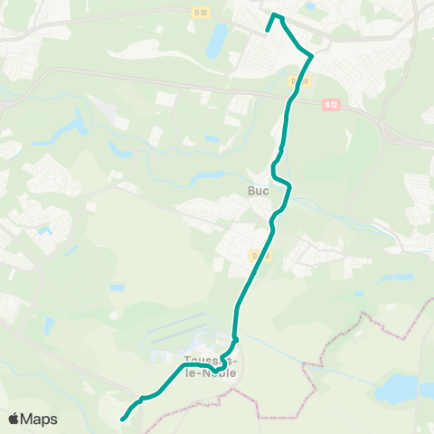 Île-de-France Mobilités Haut-Pré <>︎ Gare de Versailles Château Rive Gauche map