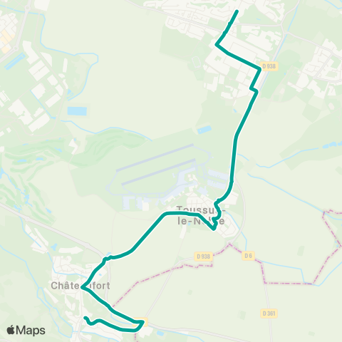 Île-de-France Mobilités Collège M.L.-King / Lycée Franco-Allemand <>︎ Pl. map