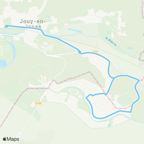 Île-de-France Mobilités Gare de Jouy-en-Josas <>︎ Gare de Jouy-en-Josas map