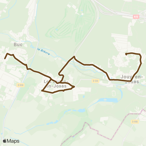 Île-de-France Mobilités Collège M.L.-King / Lycée Franco-Allemand <>︎ Les Metz / la Mare map