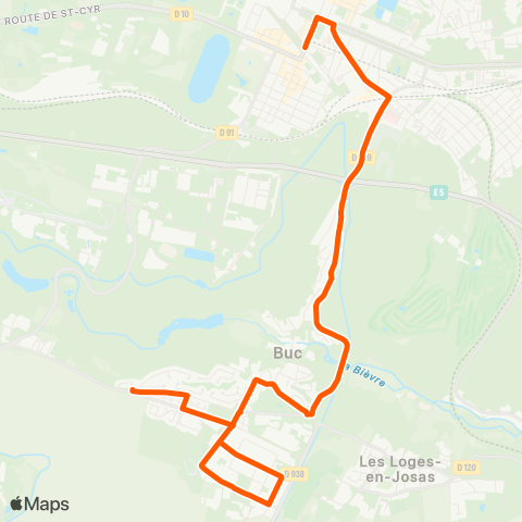 Île-de-France Mobilités Gare de Versailles Château Rive Gauche <>︎ Haut-Pré map