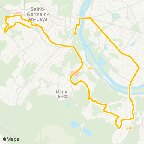 Île-de-France Mobilités Square de la Drionne <>︎ Lycée Intl map