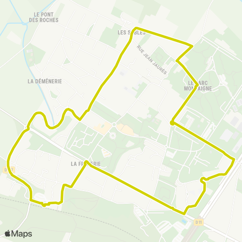 Île-de-France Mobilités Gare de Fontenay-le-Fleury <>︎ Gare de Fontenay-le-Fleury map