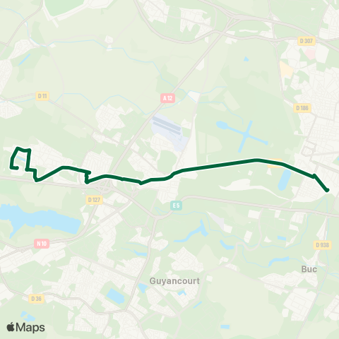 Île-de-France Mobilités Gare des Chantiers / Gare rout. / Quai F <>︎ Méliès / Croix Bonnet map