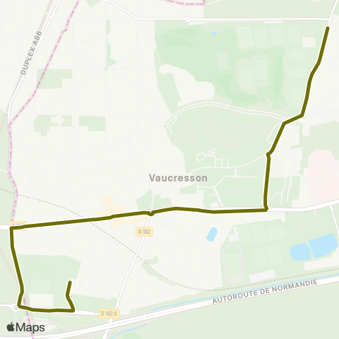 Île-de-France Mobilités Collège Yves du Manoir <>︎ Victor Duret map