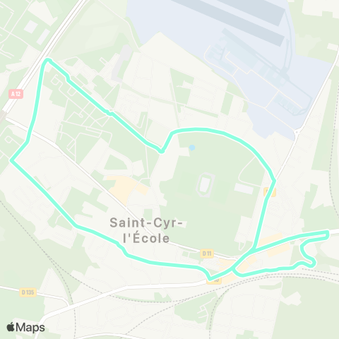 Île-de-France Mobilités Gare de St-Cyr-l'École <>︎ Gare de St-Cyr-l'École map