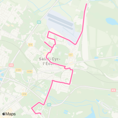 Île-de-France Mobilités Droits de l'Homme <>︎ Ferme de Gally map