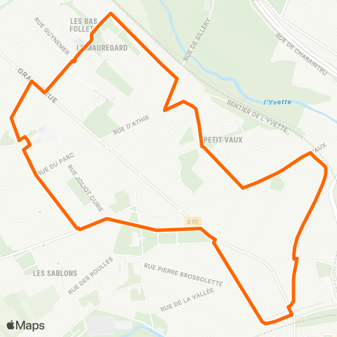 Île-de-France Mobilités Gare d'Épinay-s/-Orge <>︎ Gare d'Épinay-s/-Orge map
