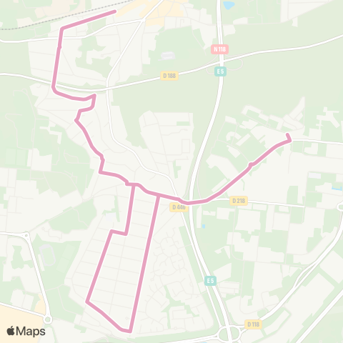 Île-de-France Mobilités Gare d'Orsay Ville <>︎ Bois Persan map
