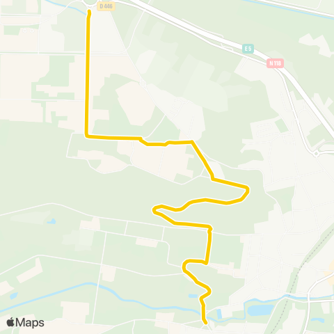 Île-de-France Mobilités Gare d'Orsay / l'Yvette <>︎ Plateau de Moulon / Corbeville map