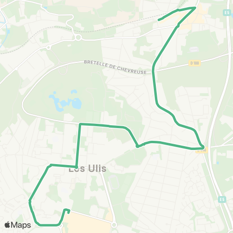 Île-de-France Mobilités Gare d'Orsay Ville <>︎ Ctre comm. Ulis 2 map