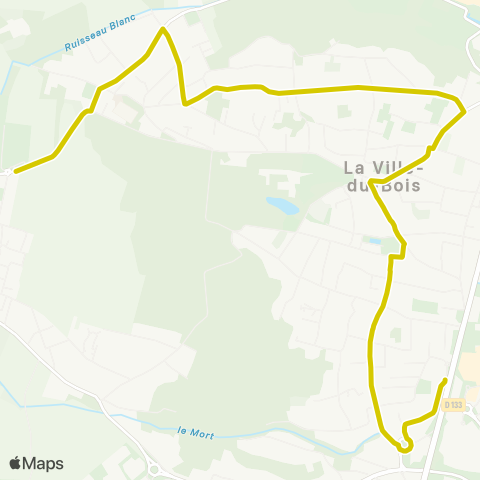 Île-de-France Mobilités Collège Louise Weiss <>︎ Saint Fiacre map
