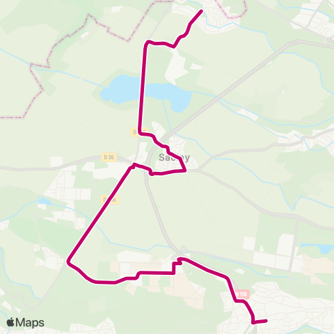Île-de-France Mobilités Fournier <>︎ Gymnase de Favreuse map