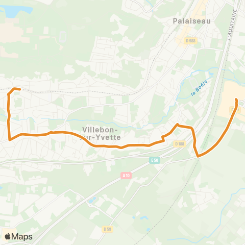 Île-de-France Mobilités Gare de Lozère <>︎ Rue du Viaduc map