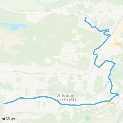 Île-de-France Mobilités Lycée Camille Claudel <>︎ Cimetière d'Orsay map