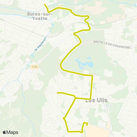Île-de-France Mobilités Collège de la Guyonnerie <>︎ Ctre comm. Ulis 2 map
