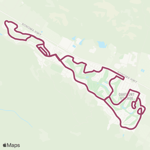 Santa Rosa CityBus mont Shuttle map