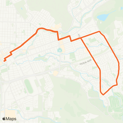 Santa Rosa CityBus nett Valley map