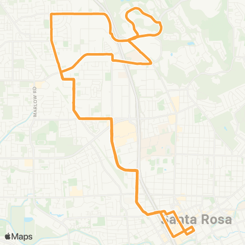 Santa Rosa CityBus th City Connector map