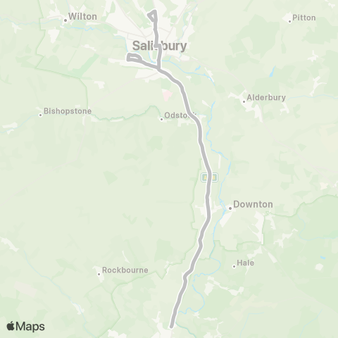 Salisbury Reds Victoria Park - Burgate School Layby map