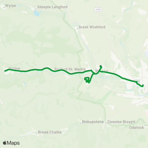 Salisbury Reds New Canal - Washern Close map