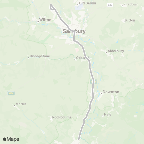 Salisbury Reds Burgate School Layby - Xanten Way map