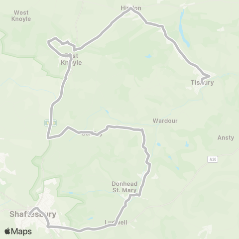 Salisbury Reds The Square - Bell Street Car Park map