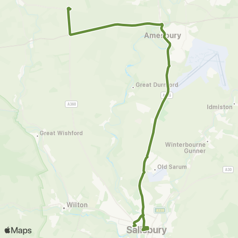 Salisbury Reds Visitors Centre - Railway Sta Stop SC map