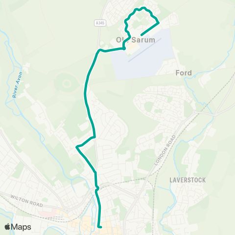 Salisbury Reds Partridge Way - Blue Boar Row map
