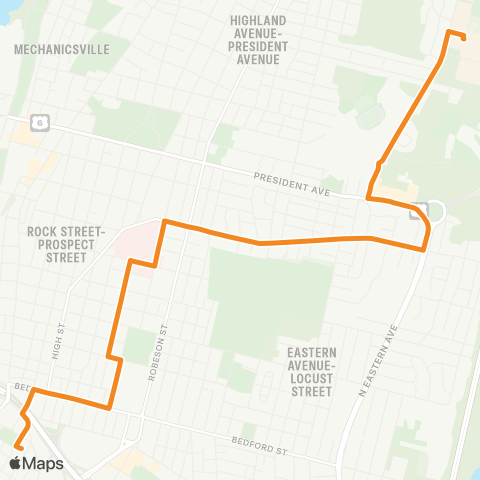 SRTA BCC / Durfee HS map