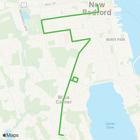SRTA Dartmouth St map