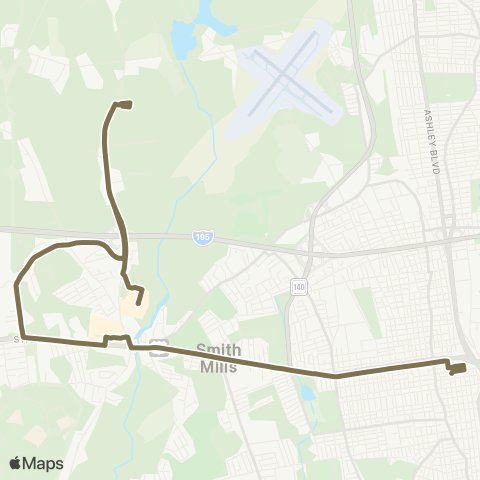 SRTA Dartmouth Mall map
