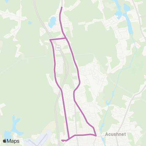 SRTA North End Shuttle map