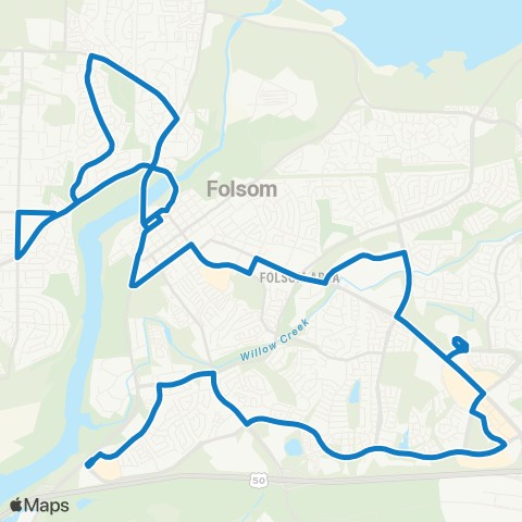 SacRT FSL Route 10 map