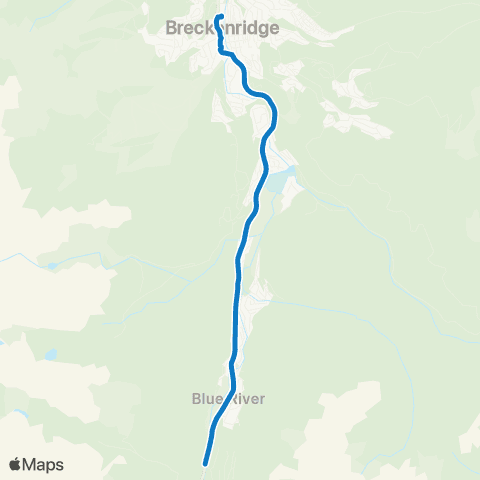 Summit Stage Blue River Commuter map