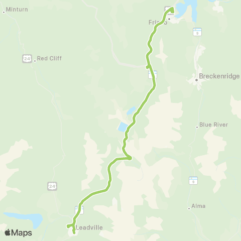 Summit Stage Lake County Commuter map